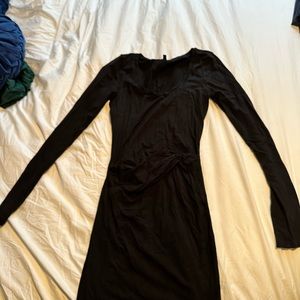 Black express wrap dress size medium